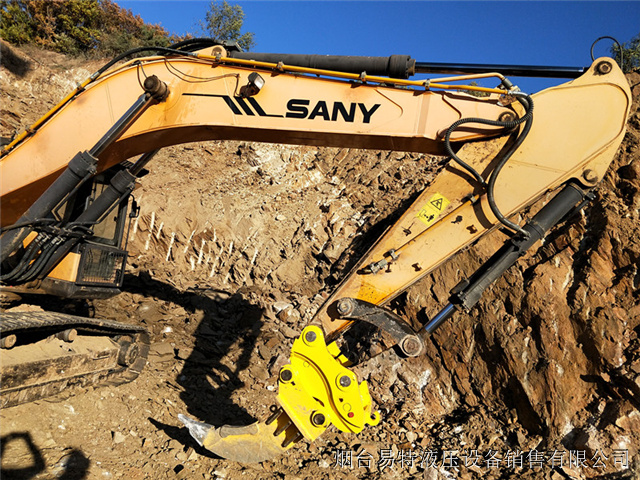 Excavator Digging Ditch